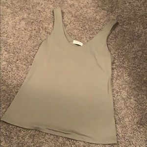 Babaton green tank top size xs